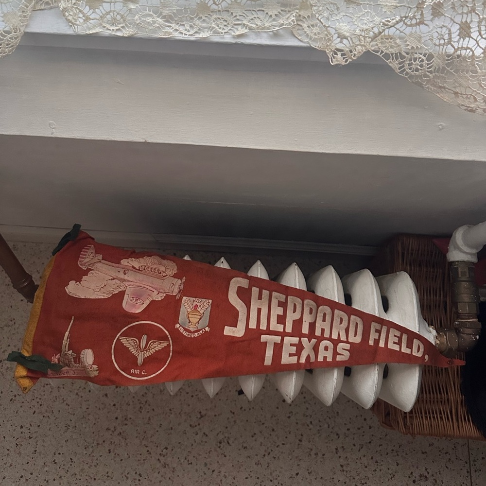 1940s Sheppard Field Texas Souvenir Pennant